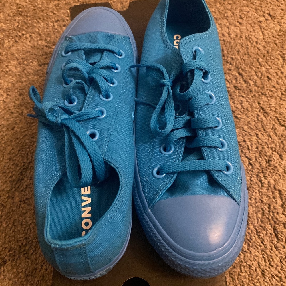 Blue sneakers